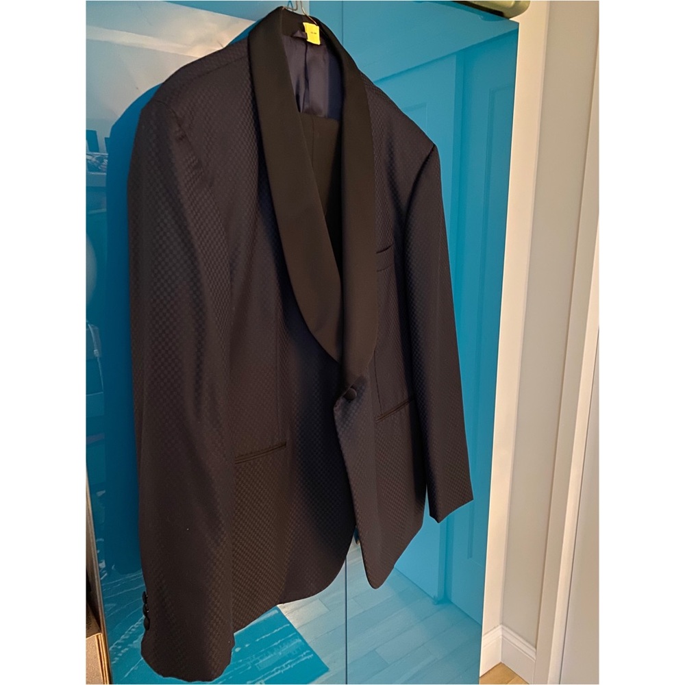 Custom Italian fabric tuxedo jacket and pants